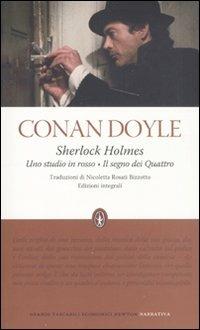 Copertina di Sherlock Holmes  UNO STUDIO IN ROSSO  IL SEGNO DEI QUATTRO non disponibile